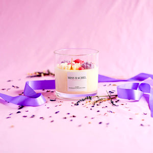 Flora Large Three Wick Flower Candle