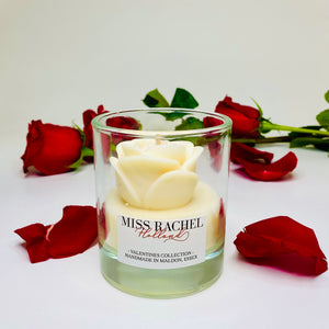 White Rose Candle