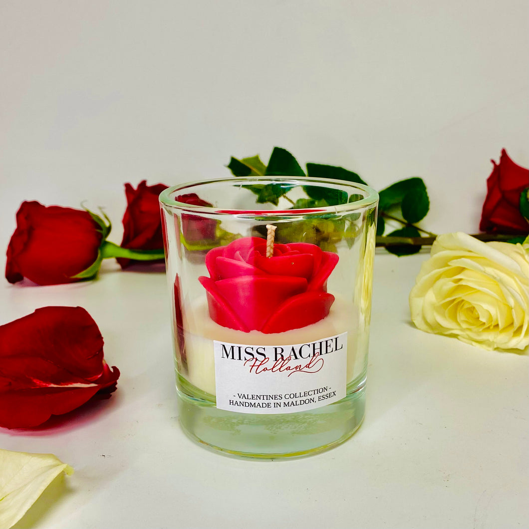 Red Rose Candle