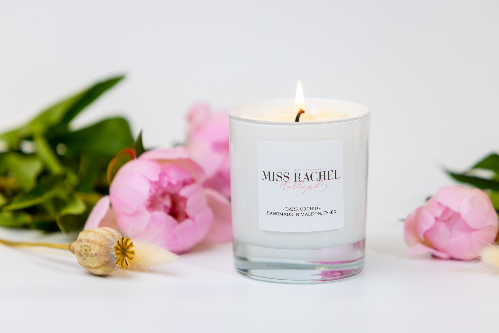 Peony & blush suede luxury candle hot sale